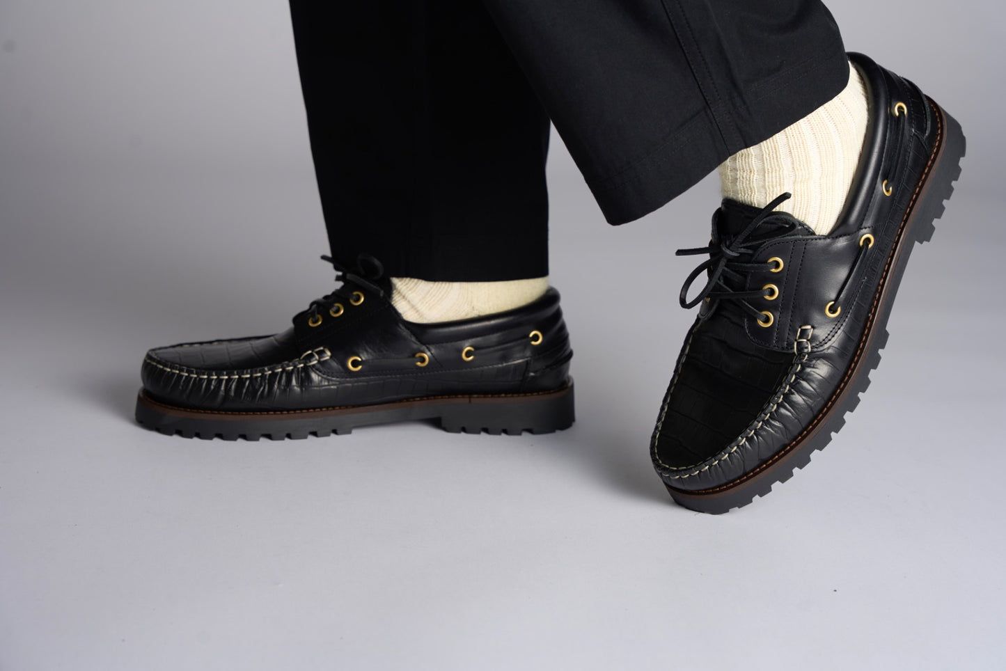 The Deck Shoe Black