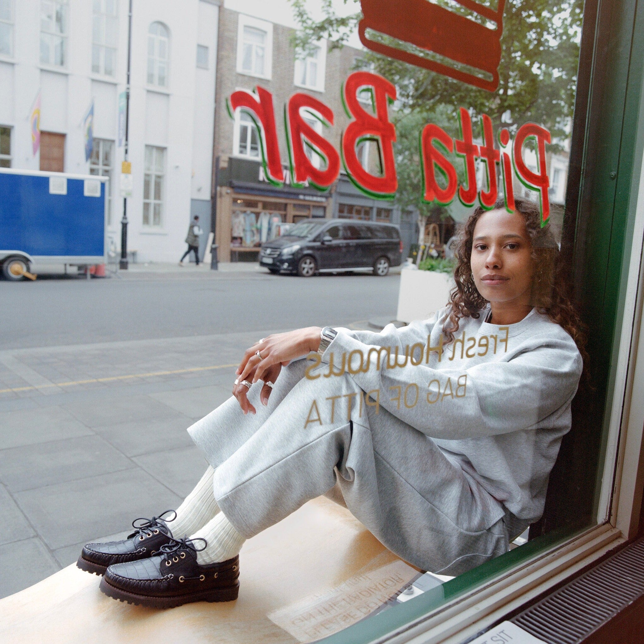 The Deck Shoe Black LUGS