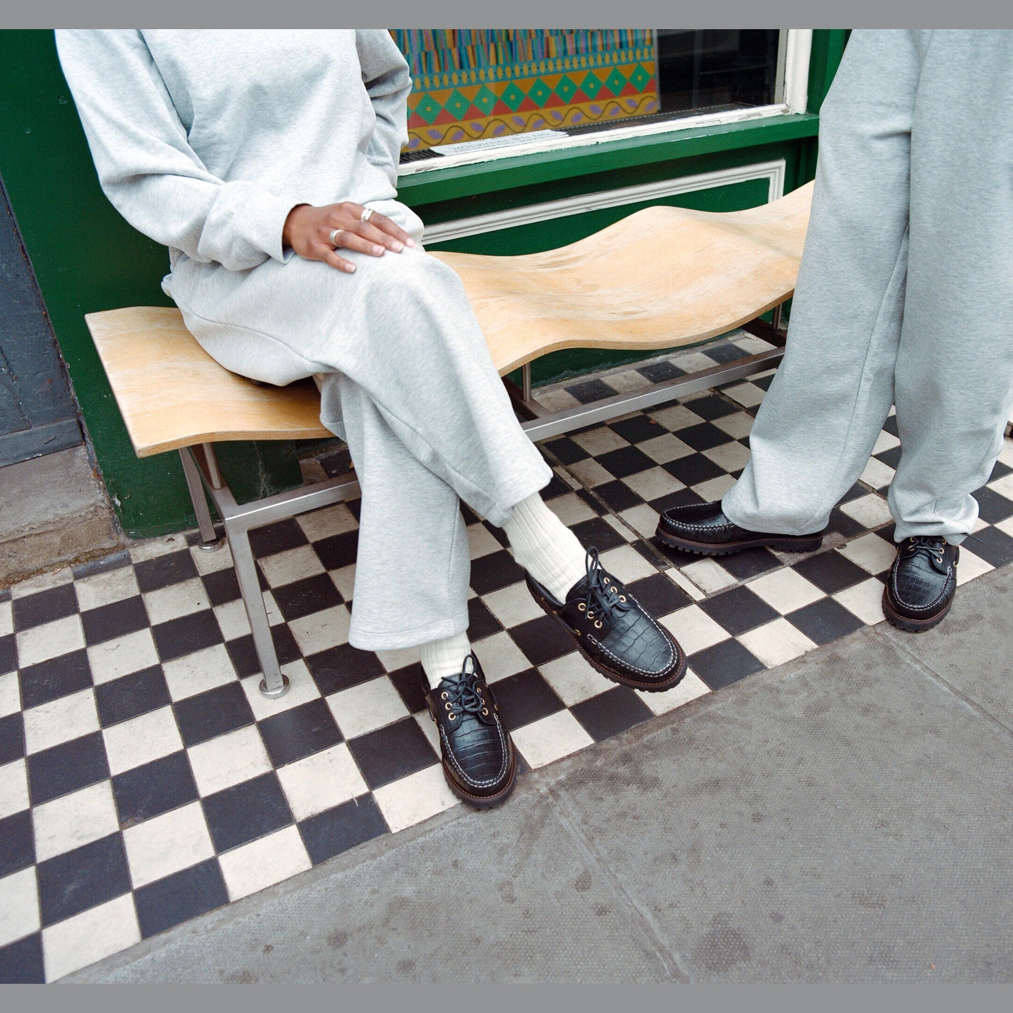 The Deck Shoe Black LUGS