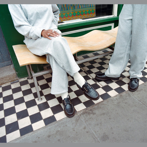 The Deck Shoe Black LUGS