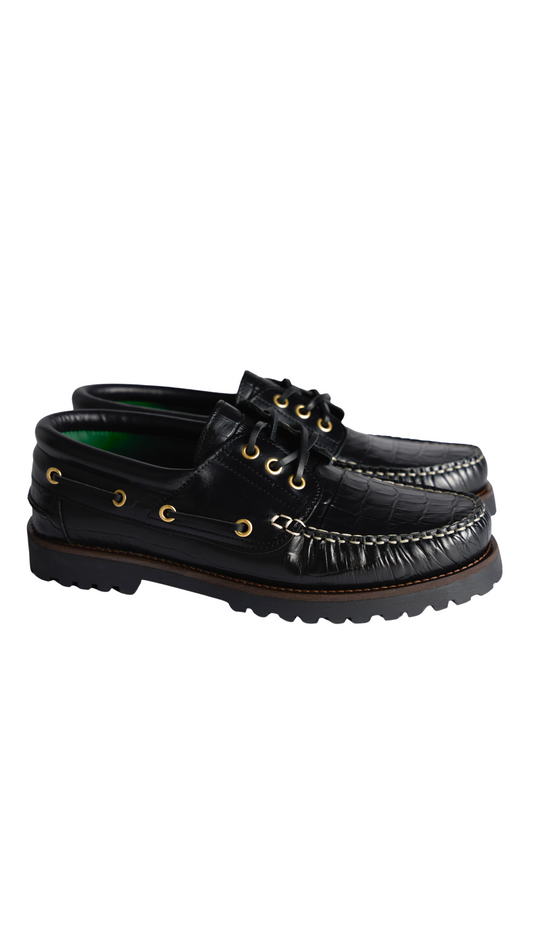 The Deck Shoe Black