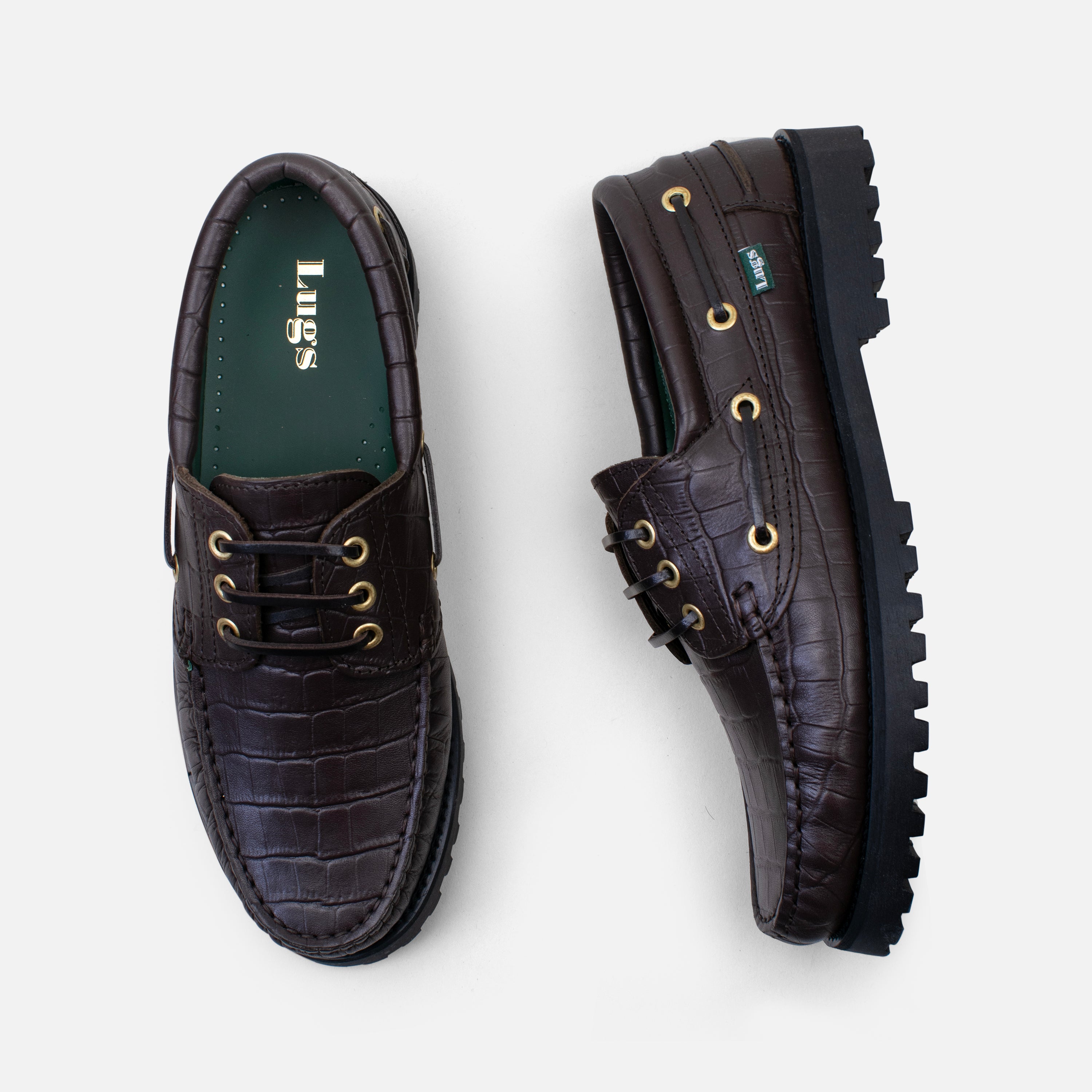 The Ally Deck, Walnut Croc