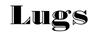 Black 'Lugs' logo on a white background